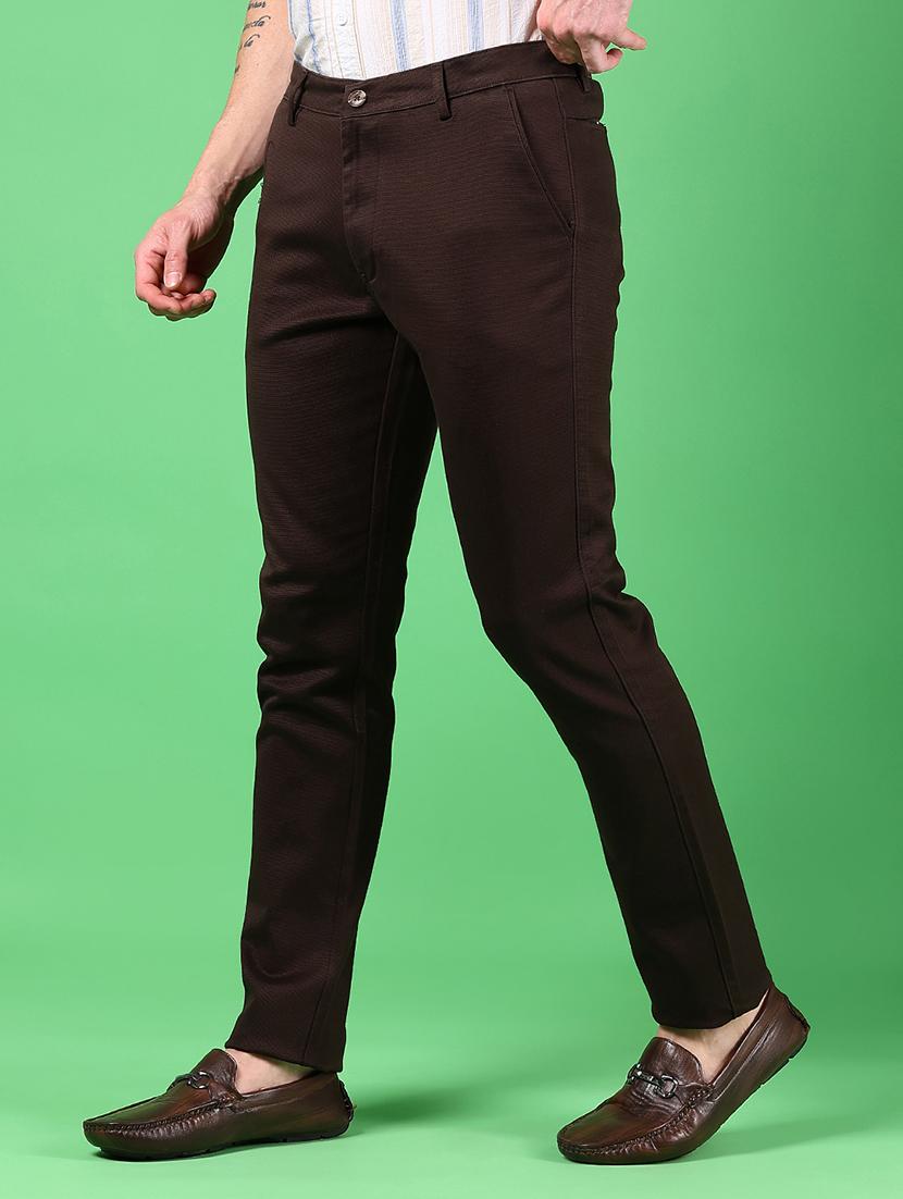 men solid mid rise regular fit chinos - 21922875 - Standard Image - 2