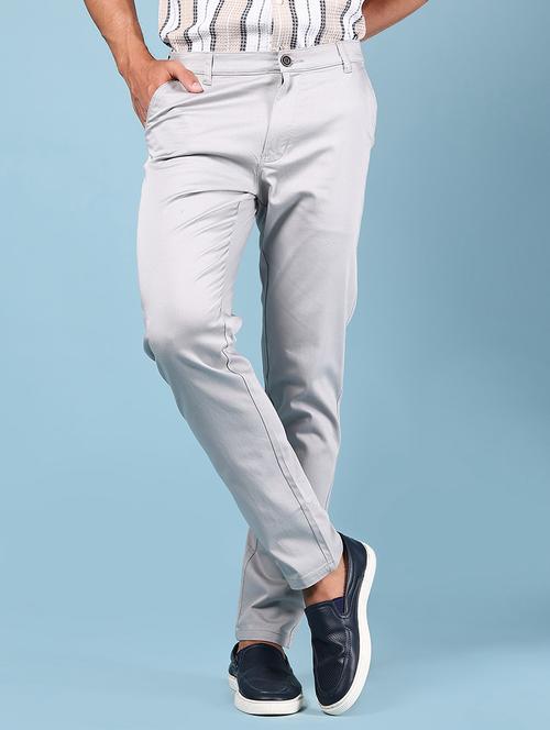men solid mid rise regular fit chinos  - 21922877 -  Standard Image - 0