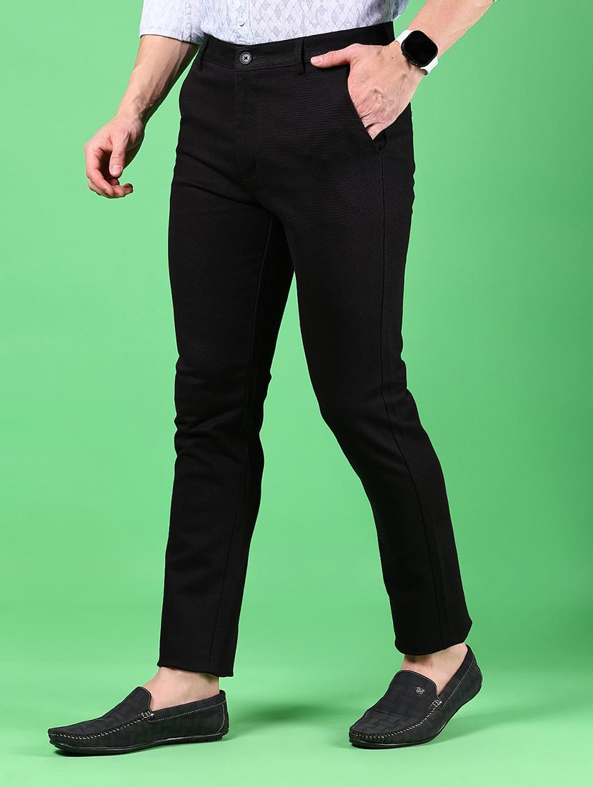 men solid mid rise slim fit chinos - 21922881 - Standard Image - 2