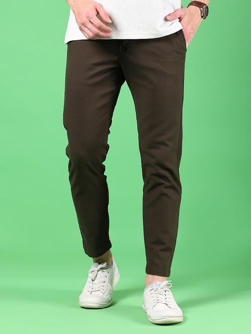 men solid mid rise slim fit chinos  - 21922905 -  Standard Image - 0