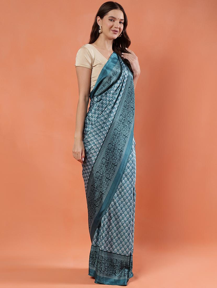 women printed casual wear saree with blouse - 21922907 - Standard Image - 2