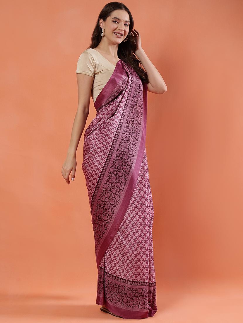 women printed casual wear saree with blouse - 21922908 - Standard Image - 2