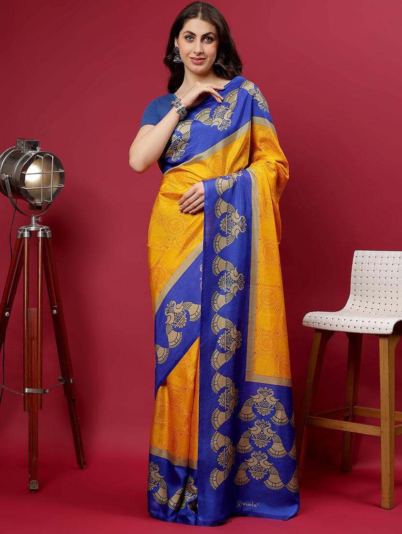 women printed casual wear saree with blouse - 21922911 - Standard Image - 2