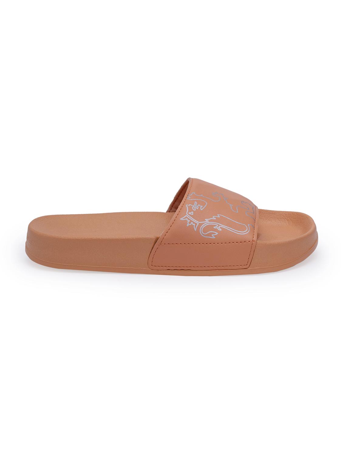 women printed slip on slider - 21923215 - Standard Image - 2