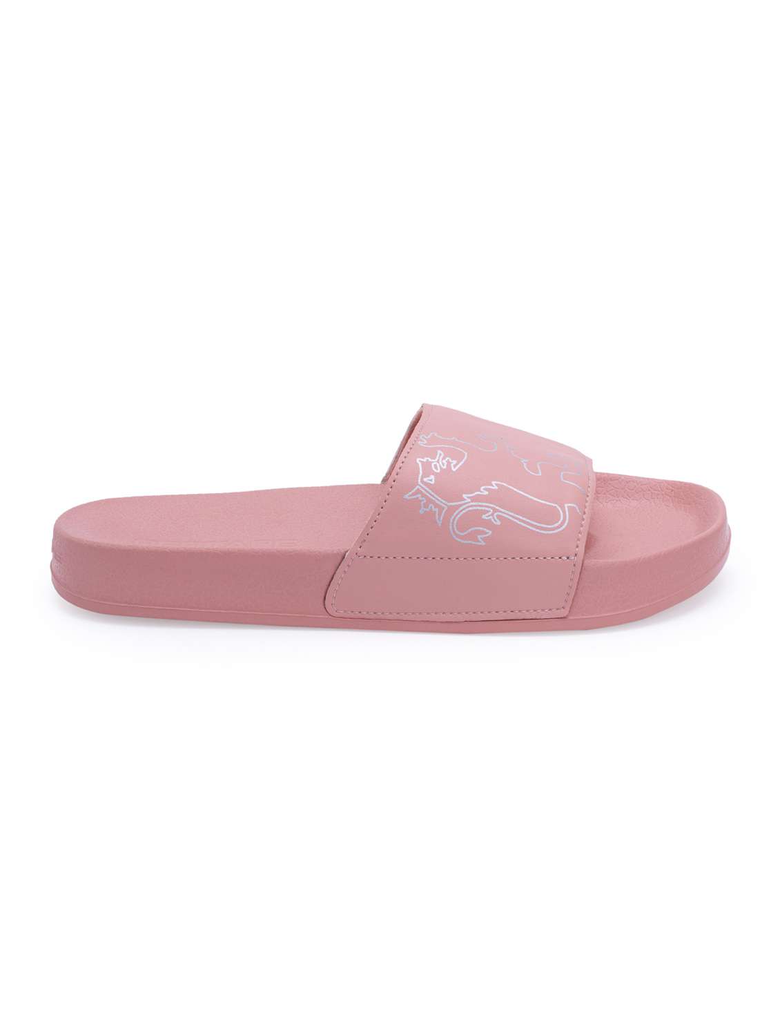 women printed slip on slider - 21923217 - Standard Image - 2