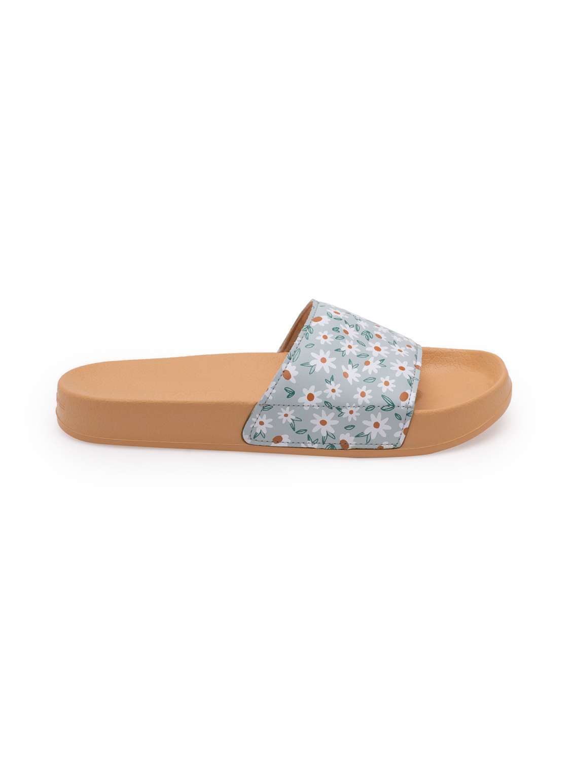 women printed slip on slider - 21923234 - Standard Image - 2