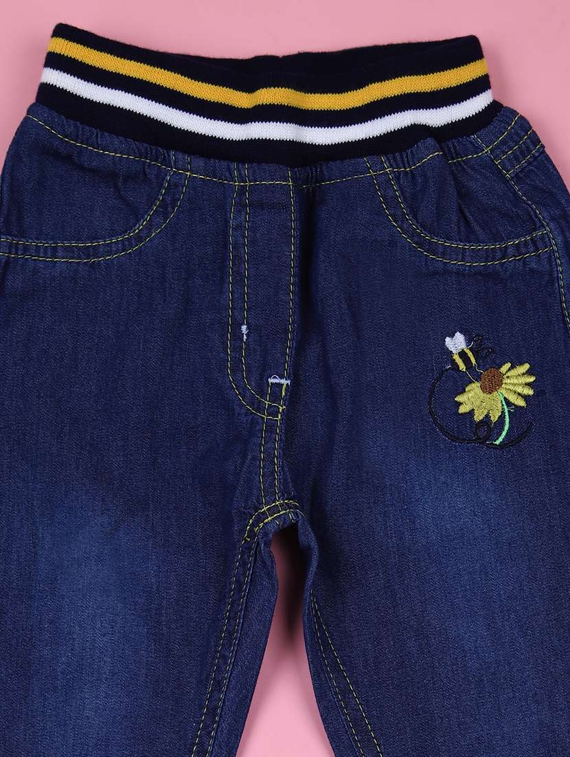 boys blue mid rise plain jean - 21923306 -  Standard Image - 2