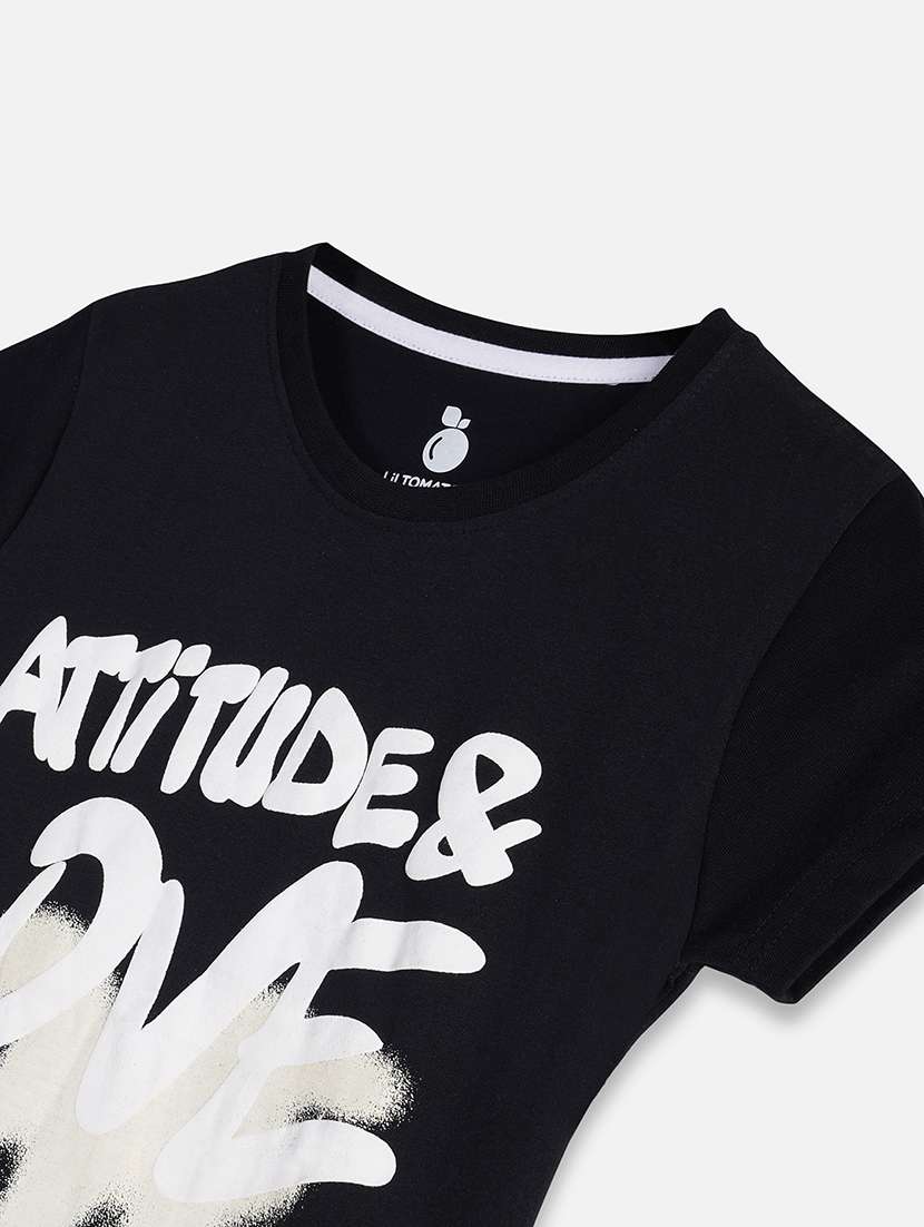 girls printed short sleeves tee - 21923362 - Standard Image - 2