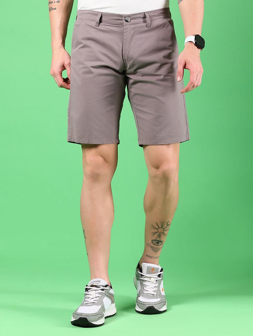 men solid mid rise regular shorts - 21923442 - Zoom Image - 0