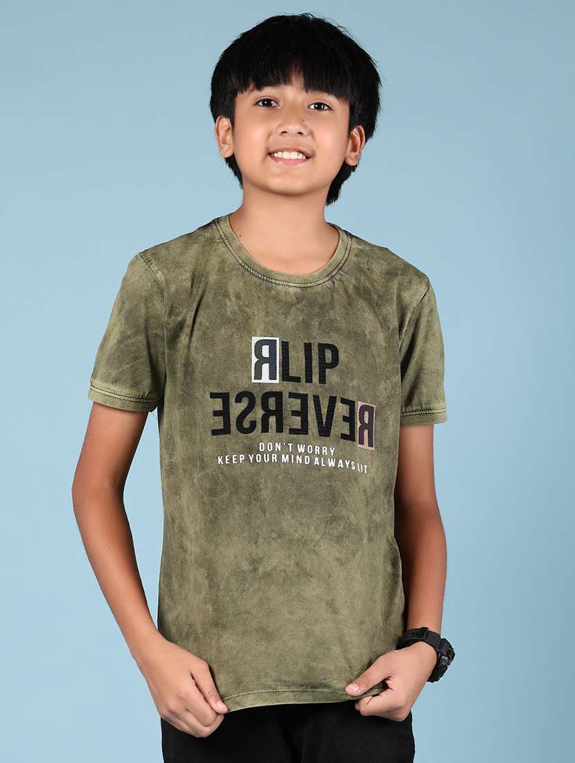 boys printed short sleeves t-shirt