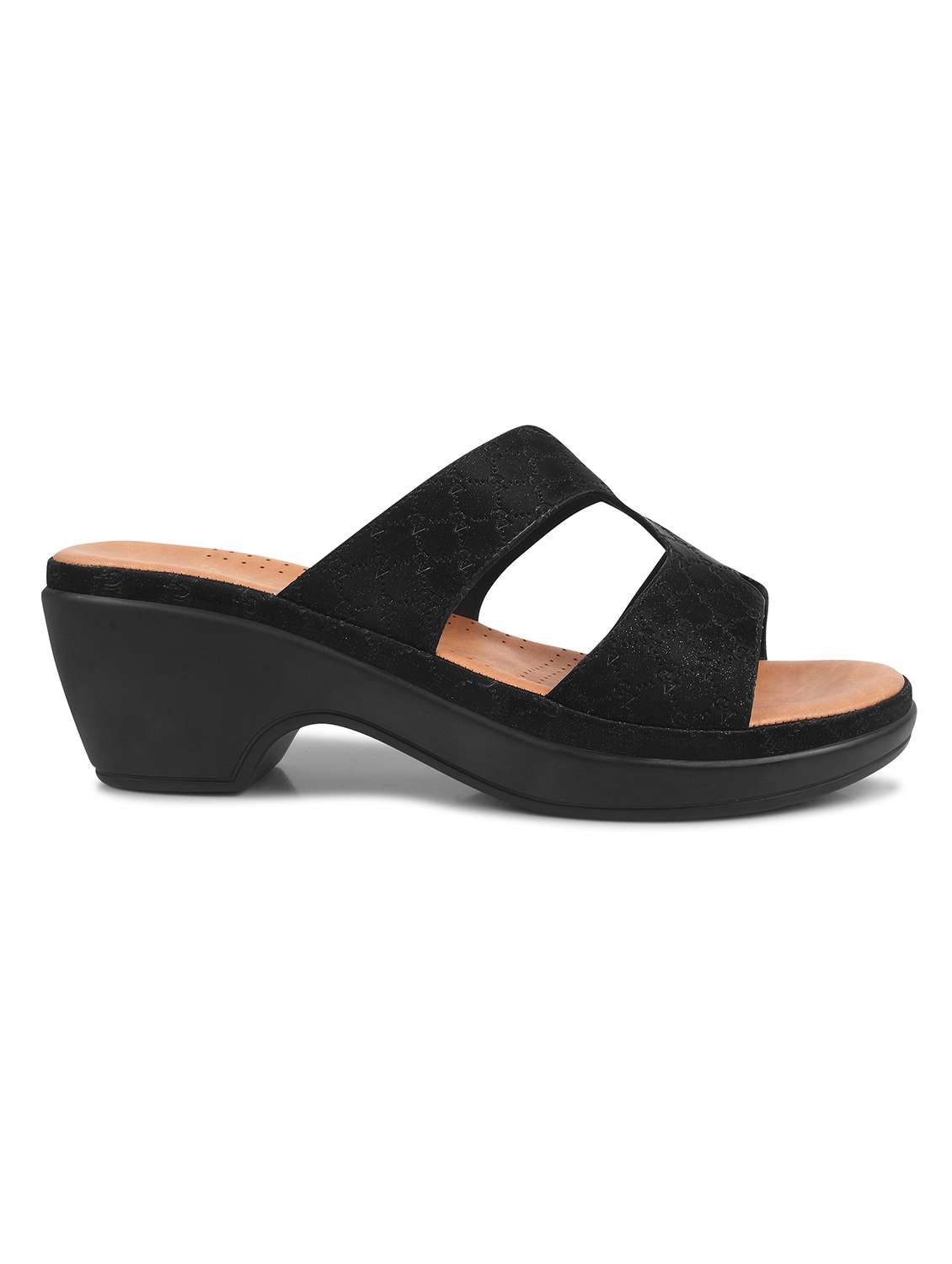 women black slip on sandal - 21923601 -  Standard Image - 2
