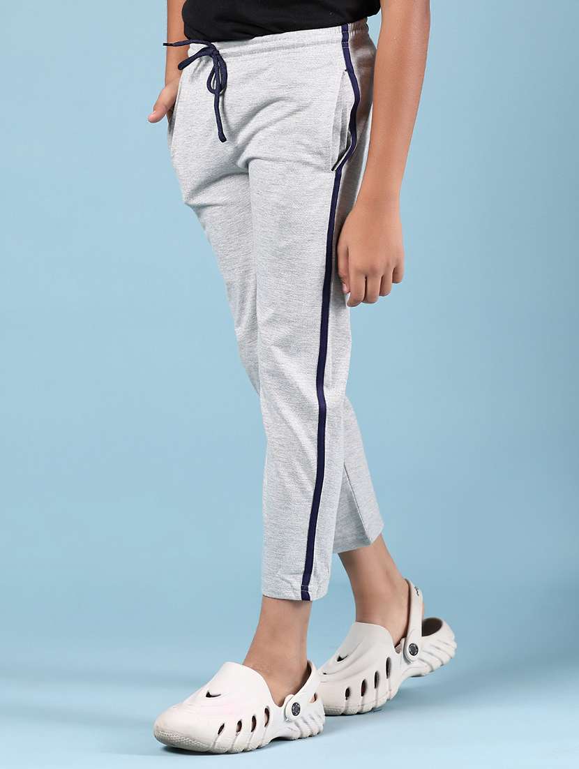 boys solid mid rise track pant - 21923748 -  Standard Image - 2