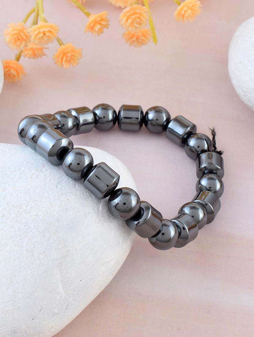 women silver beaded bracelet