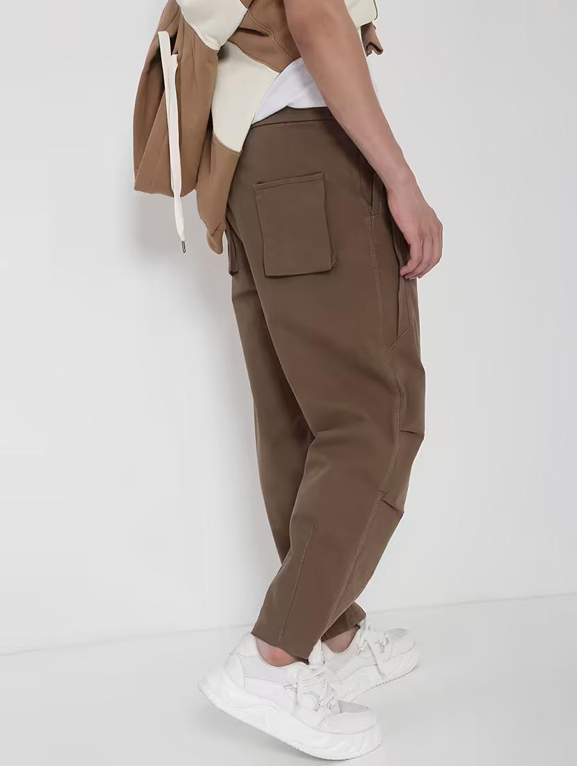 men solid mid rise casual trouser - 21923894 - Standard Image - 2