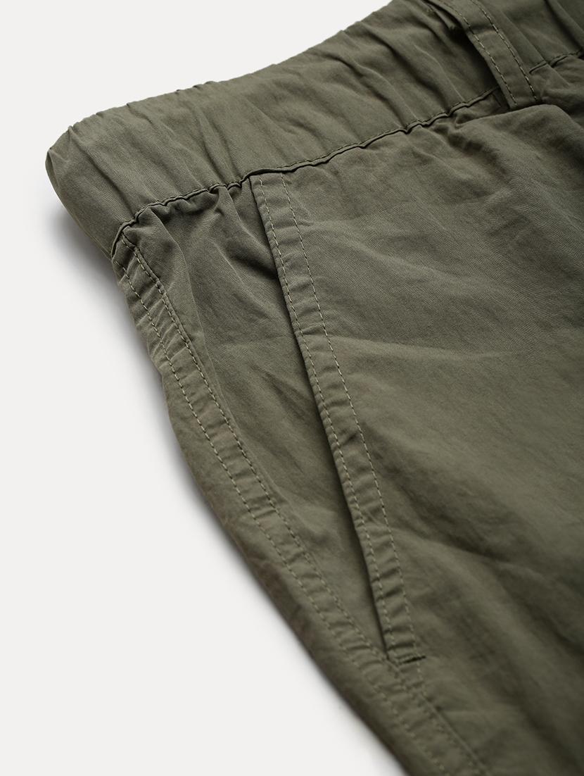 men solid mid rise parachute trouser - 21923900 - Standard Image - 7
