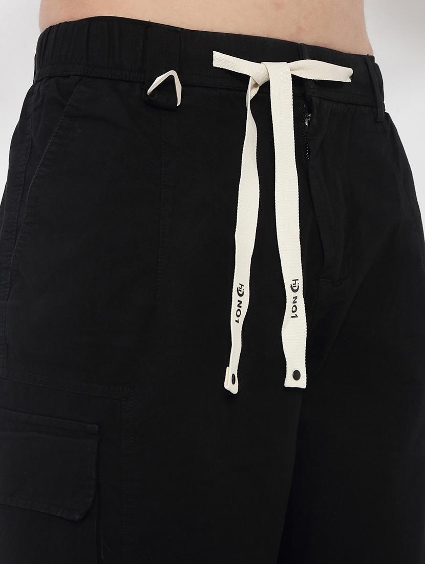 men solid mid rise flat front casual trouser - 21923905 - Standard Image - 2