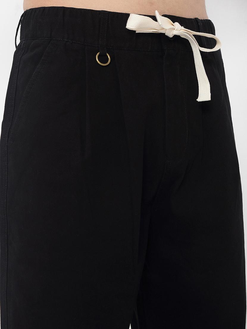 men solid mid rise full length casual trouser - 21923906 - Standard Image - 2