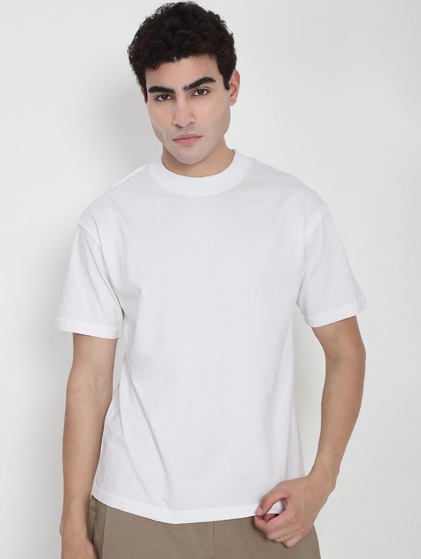 men solid short sleeves regular fit t-shirt - 21923913 - Zoom Image - 0