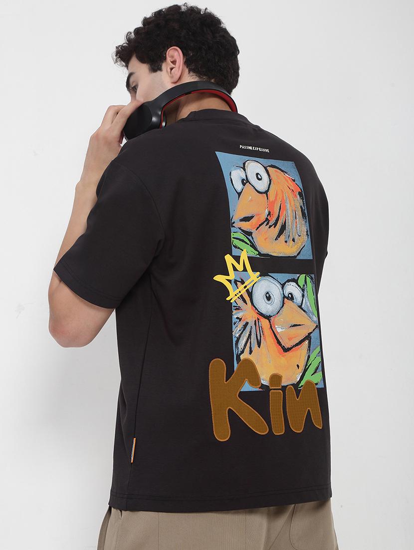 men printed short sleeves loose fit t-shirt - 21923915 - Zoom Image - 0