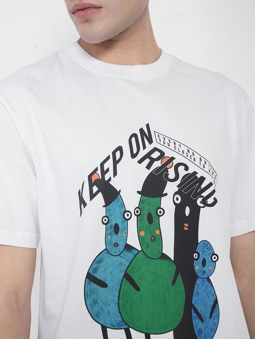 men printed short sleeves loose fit t-shirt - 21923922 - Standard Image - 2