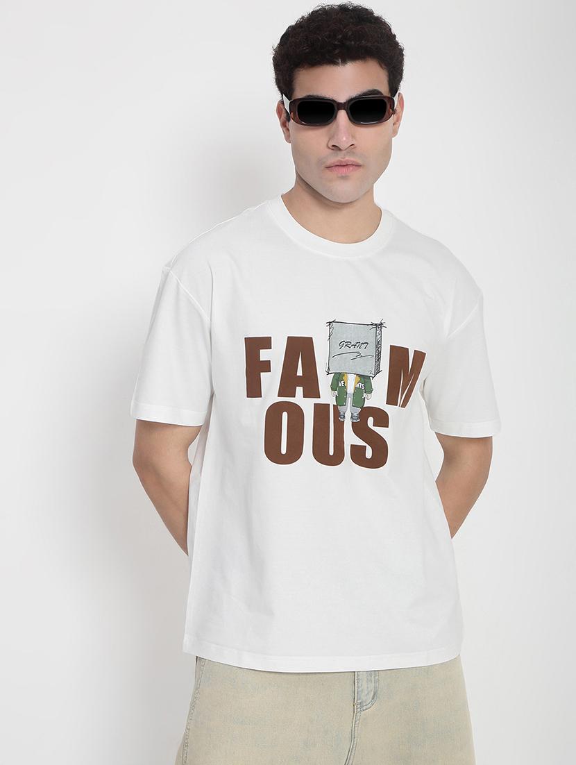 men printed short sleeves loose fit t-shirt - 21923926 - Zoom Image - 0