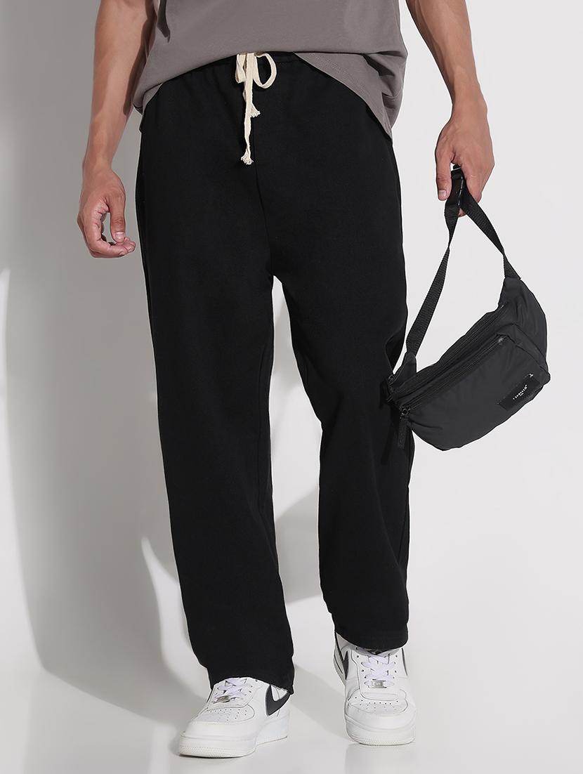 men solid mid rise full length casual trouser - 21923934 - Zoom Image - 0