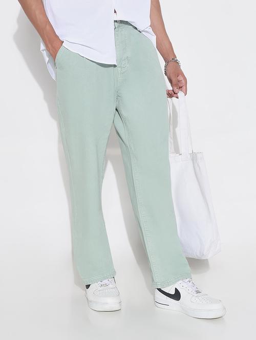 men solid mid rise straight fit jean - 21923943 - Standard Image - 0