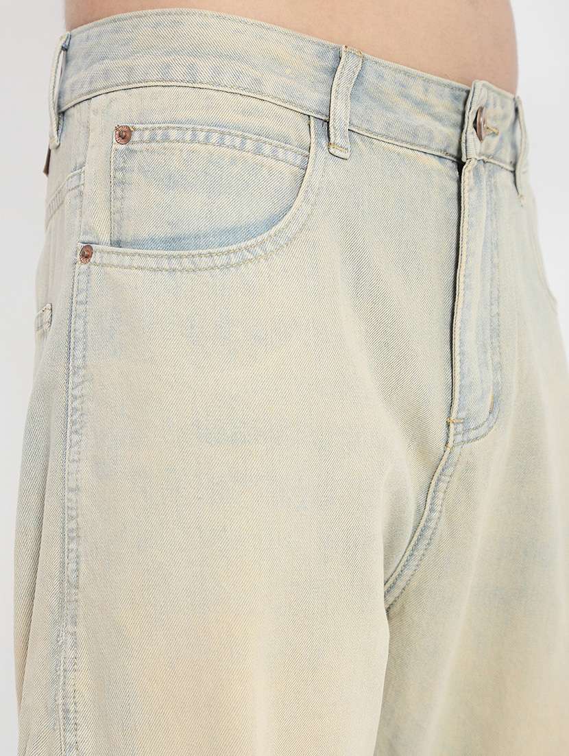 men solid mid rise baggy jean - 21923946 - Standard Image - 2