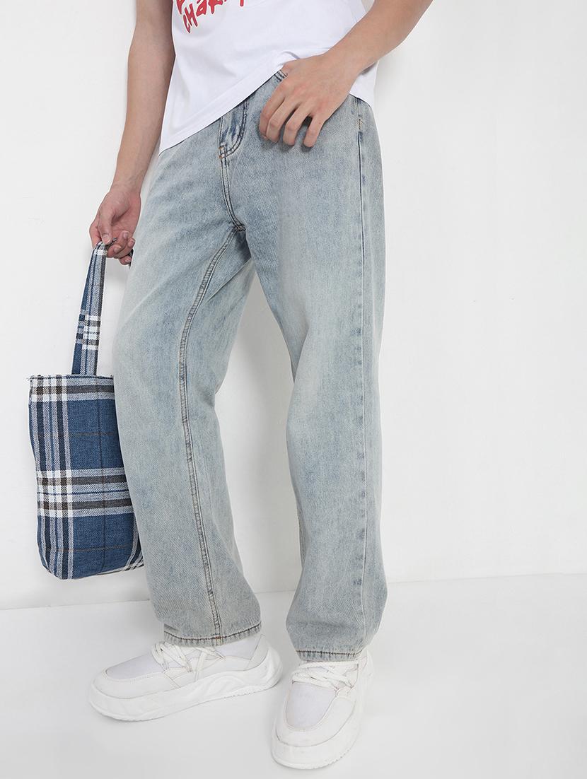 men solid mid rise straight fit jean - 21923953 - Zoom Image - 0