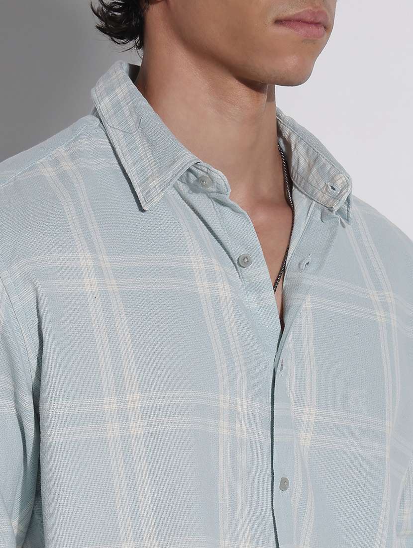 men checkered long sleeve regular fit casual shirt - 21923973 -  Standard Image - 2