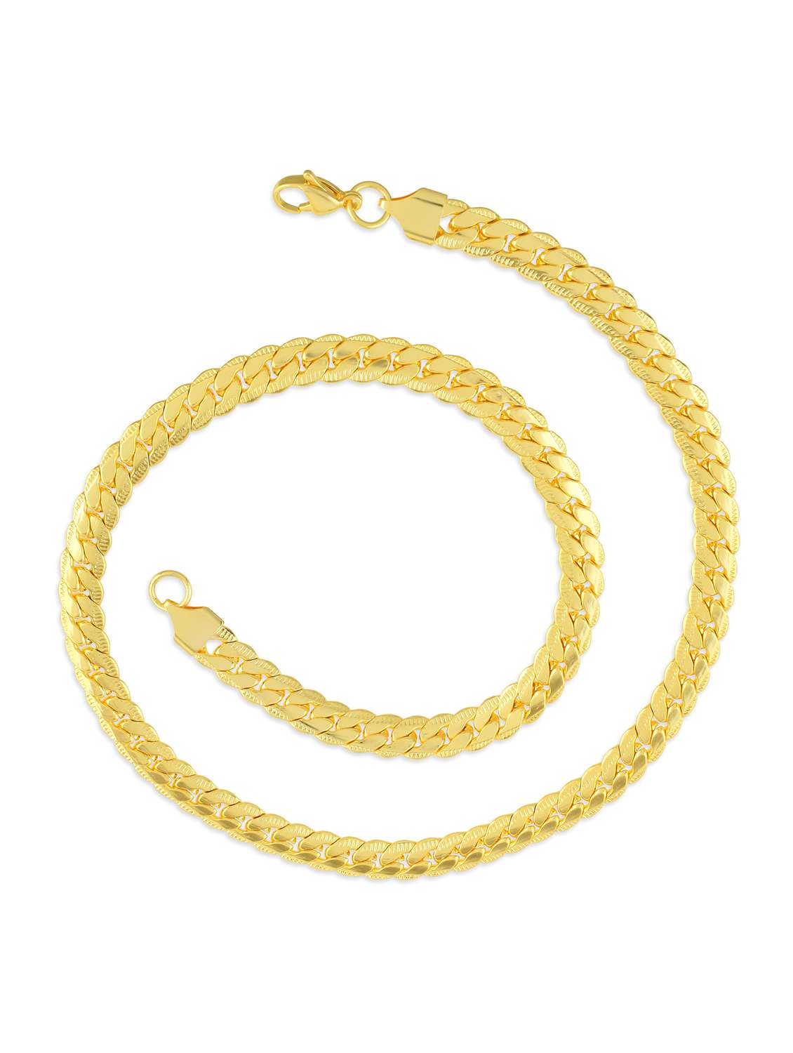 gold plated brass chain for men - 21924037 -  Standard Image - 2
