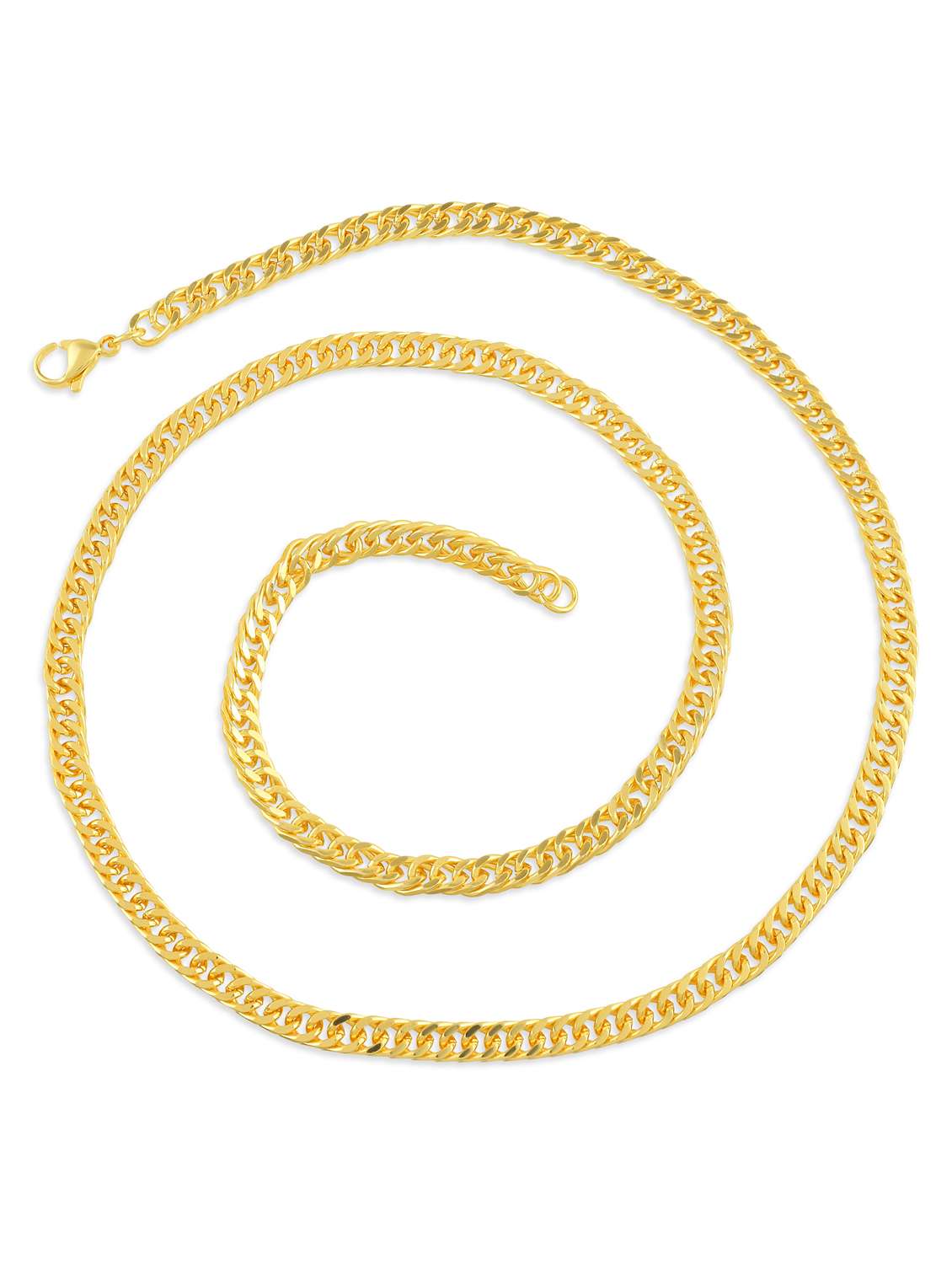 gold plated brass chain for men - 21924038 -  Standard Image - 2
