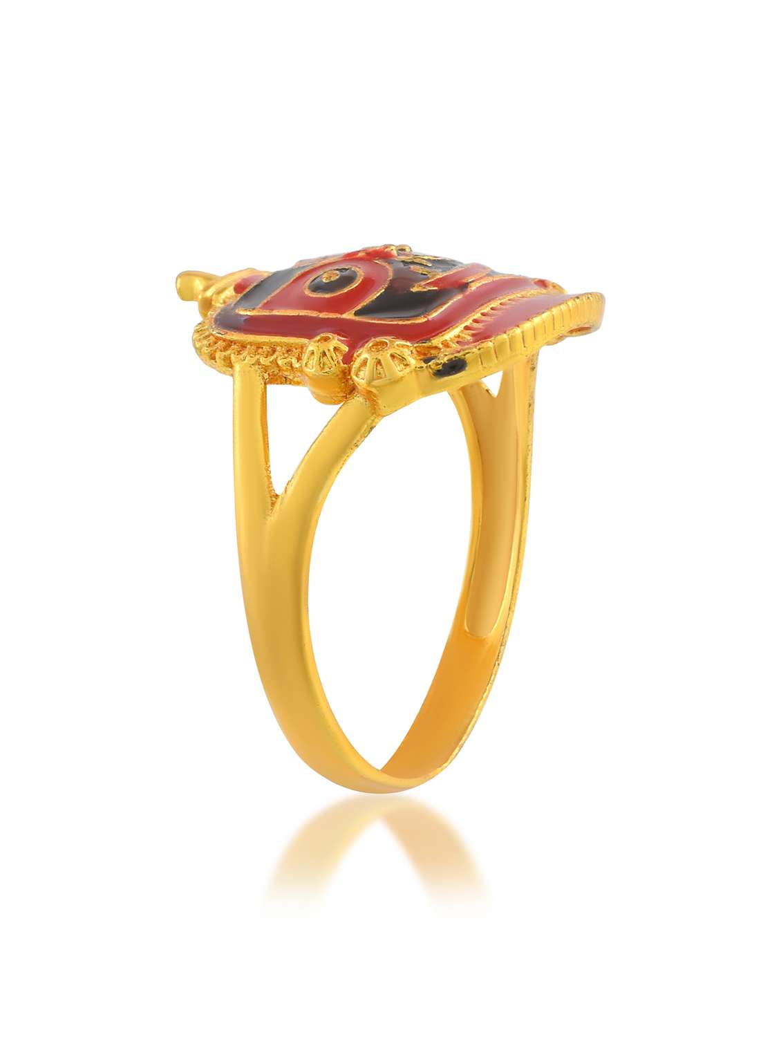 antique gold jagannath finger ring - 21924066 -  Standard Image - 2