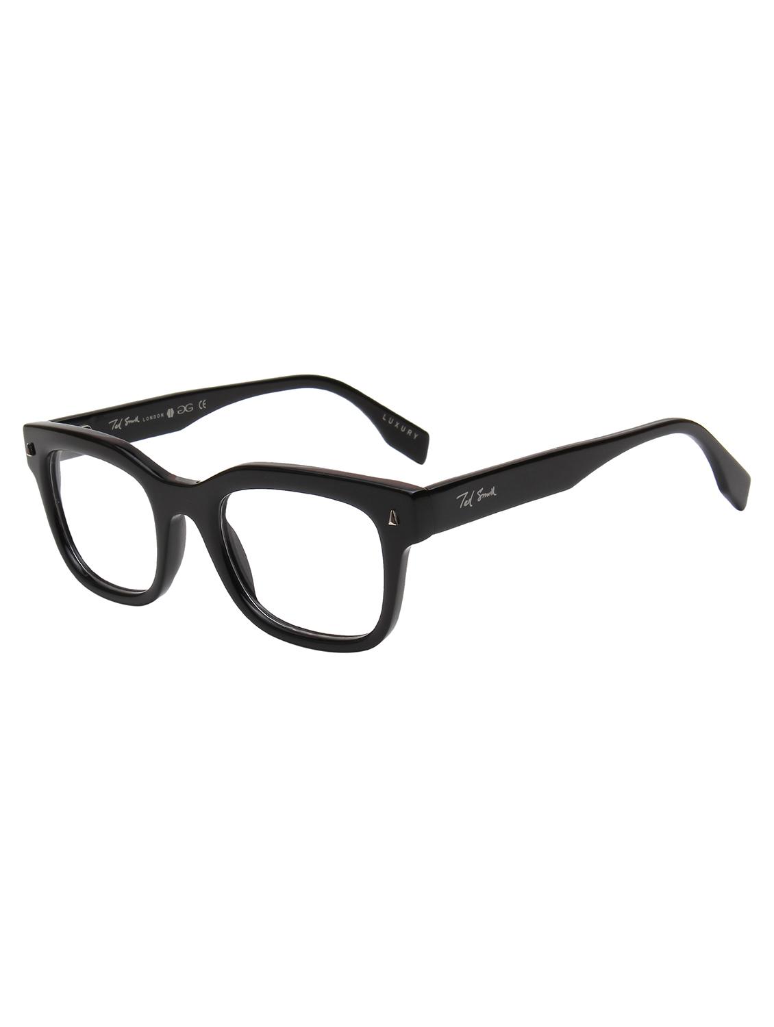ted smith black wayfarer premium italian acetate frames for unisex - 21924269 - Standard Image - 2