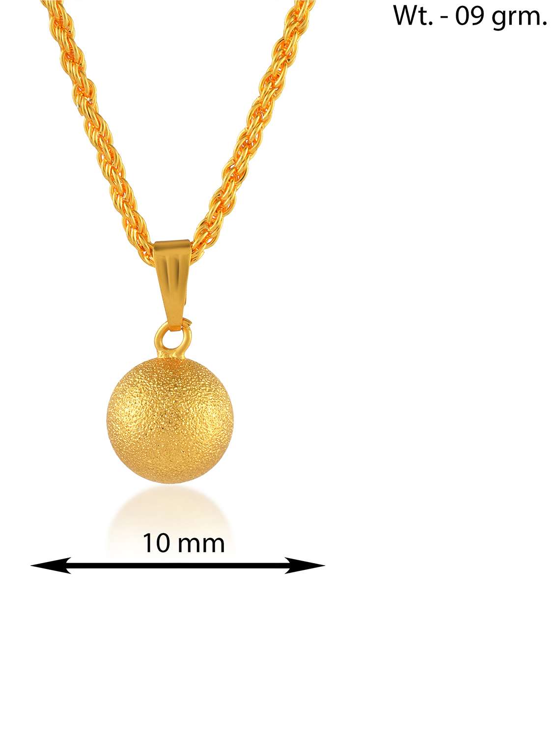 brass buff gold finish ball shaped pendant - 21924464 -  Standard Image - 2