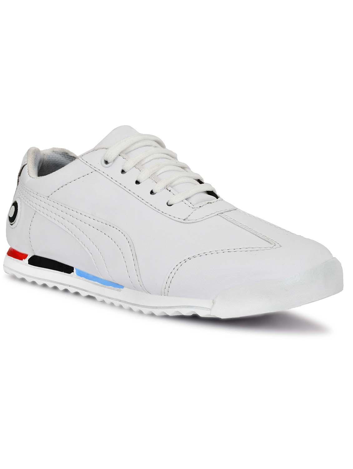 men white solid lace up sneaker - 21924668 - Standard Image - 2