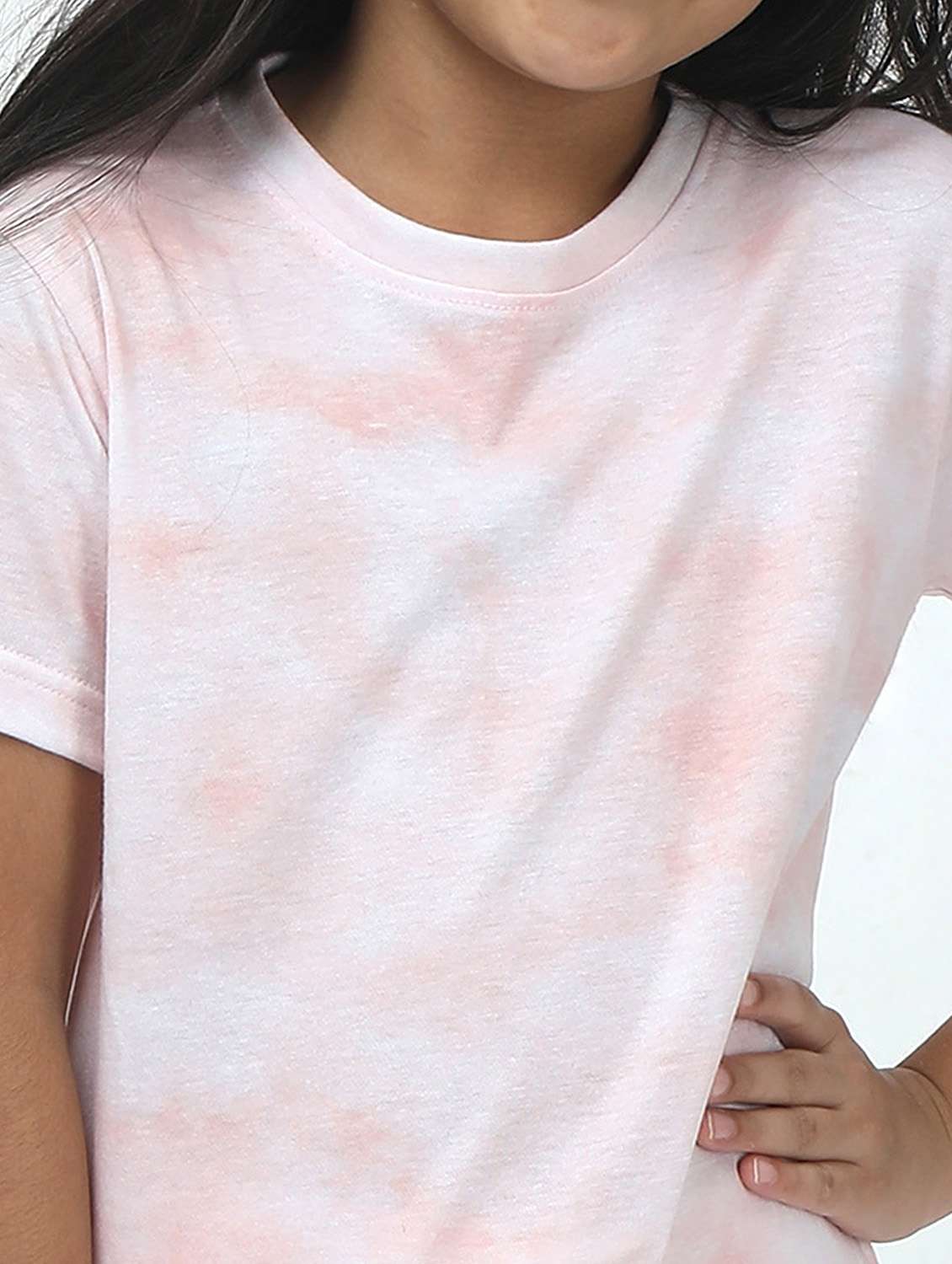 girls tie & dye printed shorts & t-shirt co-ords set - 21924831 - Standard Image - 2