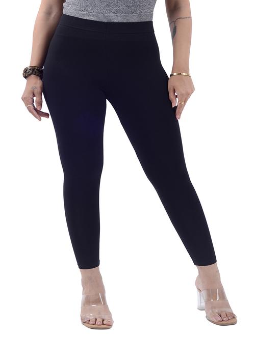 women solid mid rise ankle length legging - 21925191 - Standard Image - 0