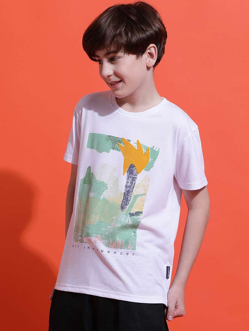 boys printed short sleeve regular fit t-shirt - 21925487 - Standard Image - 2