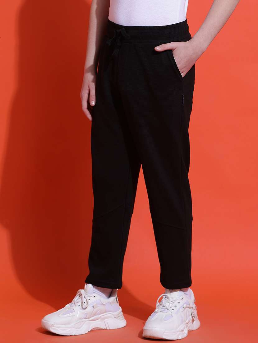 black cotton blend track wear - 21925492 - Standard Image - 2