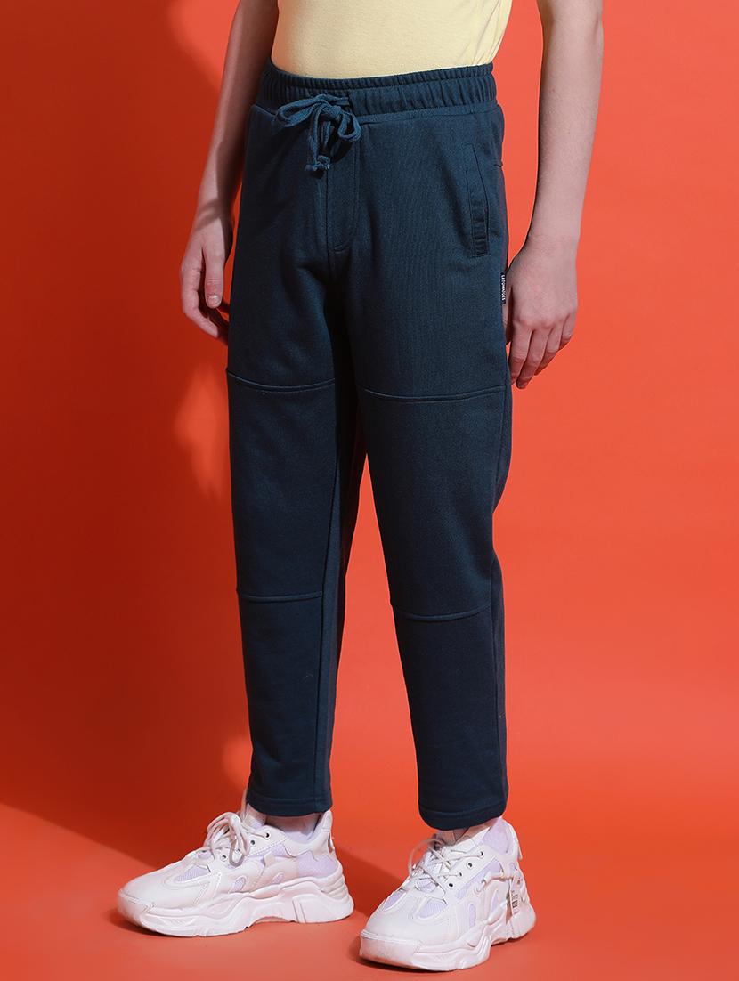 boys solid mid rise regular fit track pant - 21925498 - Standard Image - 2