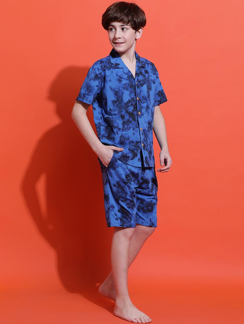 boys camouflage print nightwear shorts set - 21925504 - Standard Image - 2