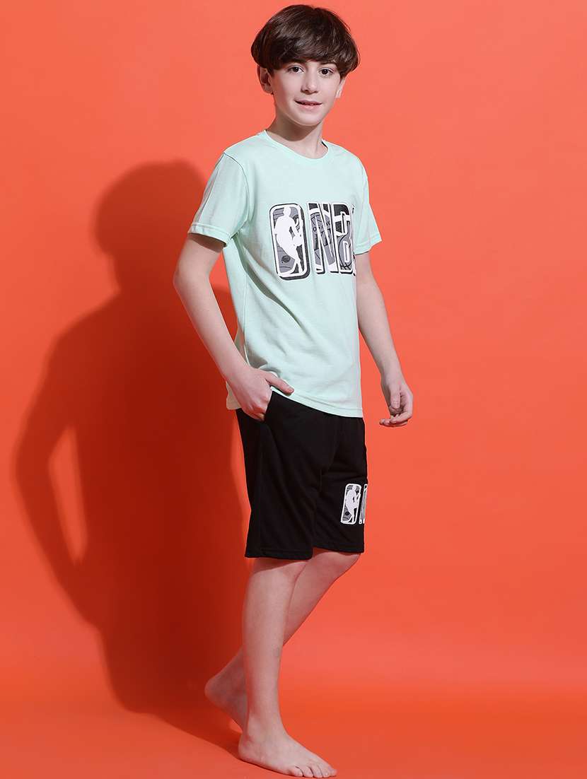 boys printed nightwear shorts set - 21925509 -  Standard Image - 2