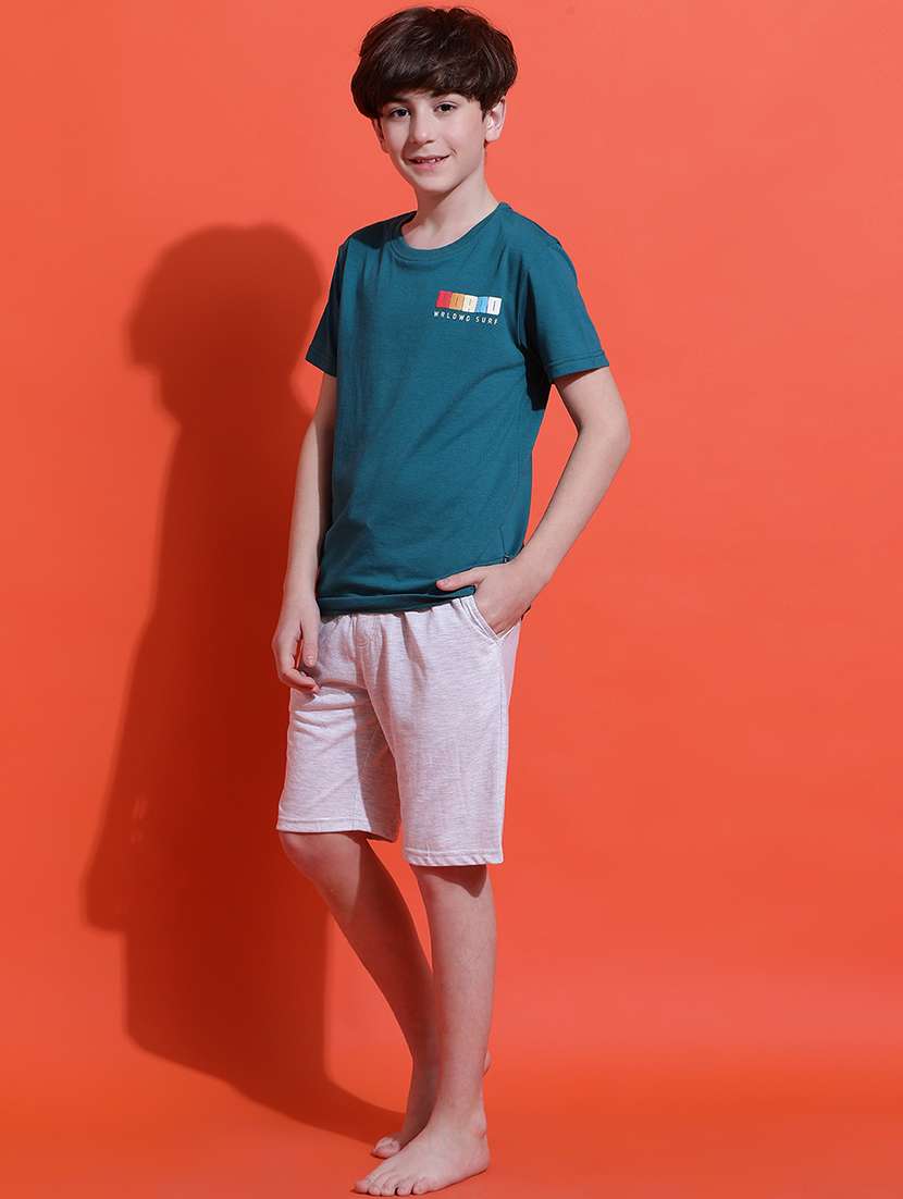 boys printed nightwear shorts set - 21925512 -  Standard Image - 2