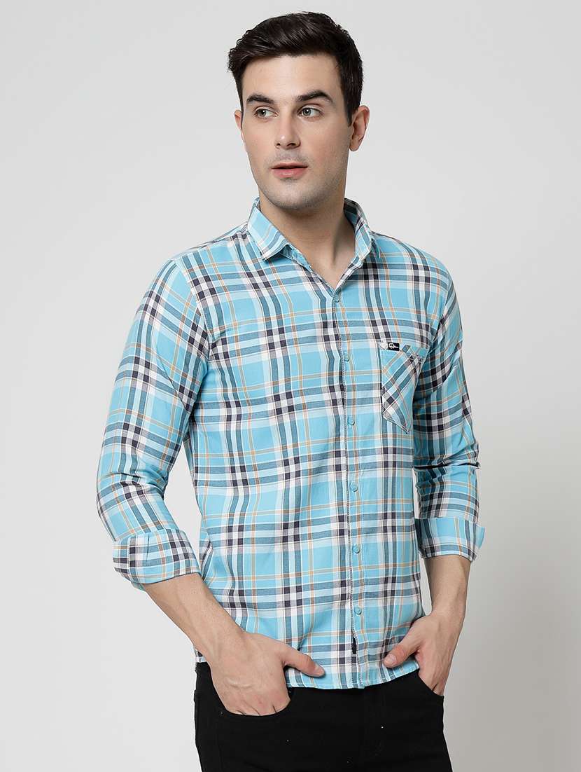 men checkered long sleeve regular fit casual shirt - 21925557 -  Standard Image - 2