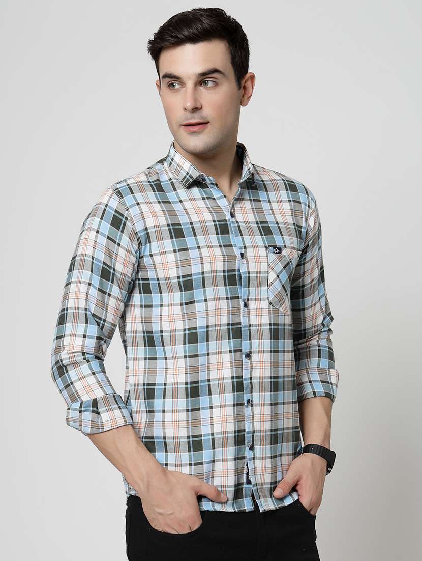 men checkered long sleeve regular fit casual shirt - 21925558 -  Standard Image - 2