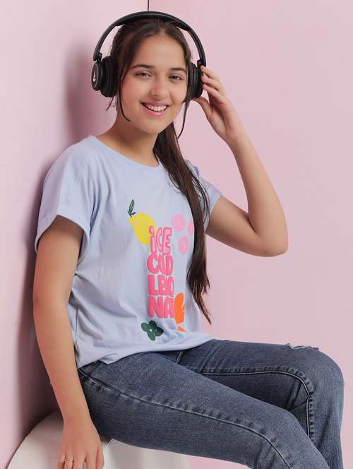girls printed short sleeves  tee - 21925714 -  Standard Image - 0