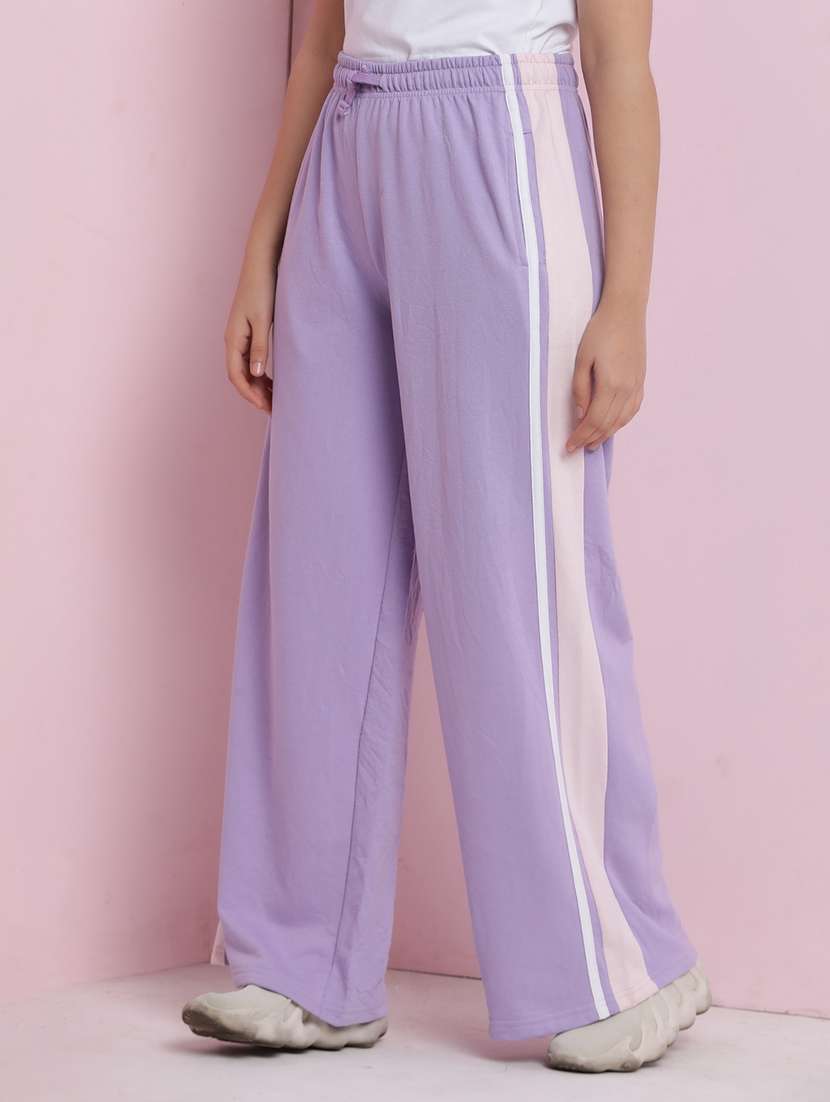 girls tapered high rise track pant - 21925728 - Standard Image - 2
