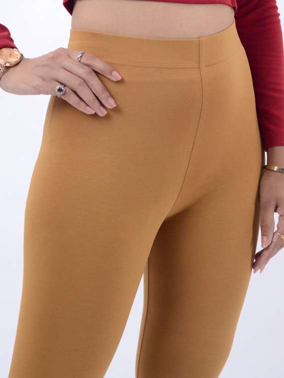 women solid mid rise ankle length legging - 21925796 -  Standard Image - 2