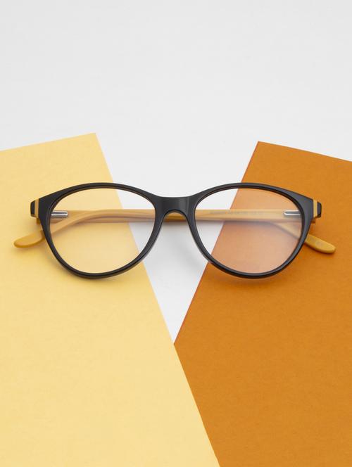 ted smith black cat eye premium italian acetate frames for women - 21925838 - Standard Image - 0